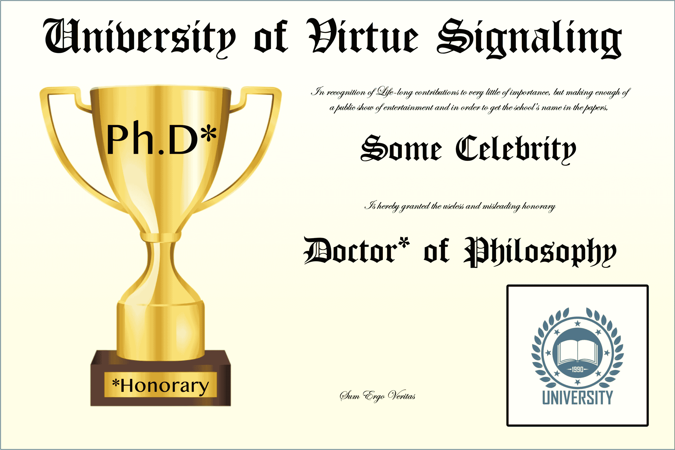 honorary phd title